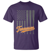 Vintage Tennessee T Shirt Retro Classic TN Orange Print Retro Baseball American US Flag