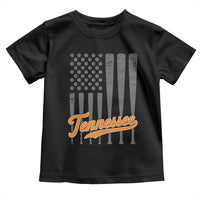 Vintage Tennessee Toddler T Shirt Retro Classic TN Orange Print Retro Baseball American US Flag