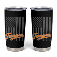 Vintage Tennessee Tumbler Cup Retro Classic TN Orange Print Retro Baseball American US Flag