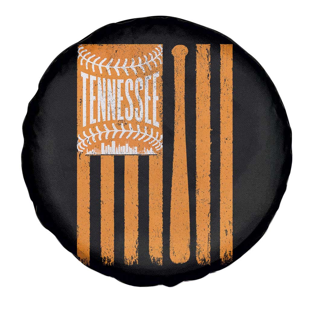 Vintage Tennessee Spare Tire Cover Retro Classic TN Orange Retro Baseball American US Flag