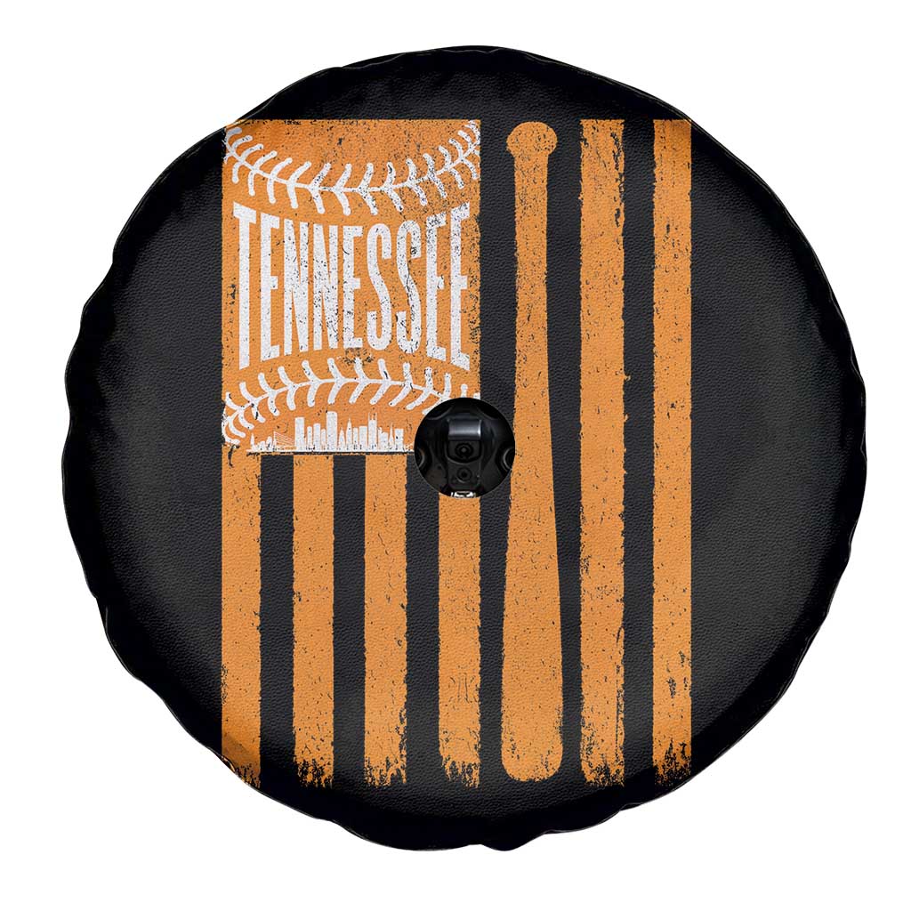 Vintage Tennessee Spare Tire Cover Retro Classic TN Orange Retro Baseball American US Flag