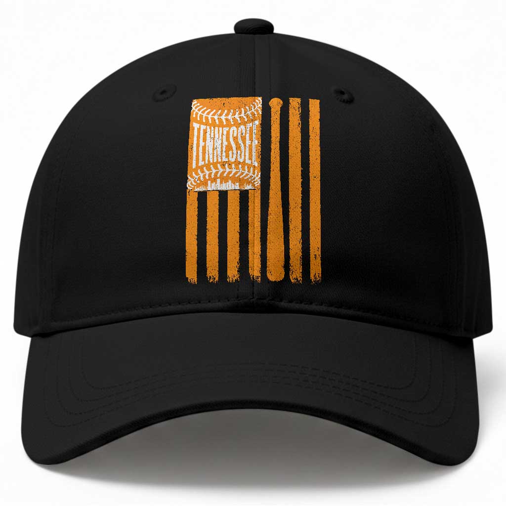 Vintage Tennessee Baseball Cap Retro Classic TN Orange Retro Baseball American US Flag