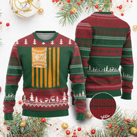 Vintage Tennessee Ugly Christmas Sweater Retro Classic TN Orange Retro Baseball American US Flag