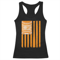 Vintage Tennessee Racerback Tank Top Retro Classic TN Orange Retro Baseball American US Flag