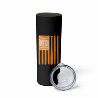 Vintage Tennessee Skinny Tumbler Retro Classic TN Orange Retro Baseball American US Flag