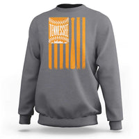 Vintage Tennessee Sweatshirt Retro Classic TN Orange Retro Baseball American US Flag