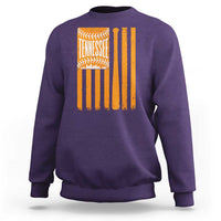 Vintage Tennessee Sweatshirt Retro Classic TN Orange Retro Baseball American US Flag