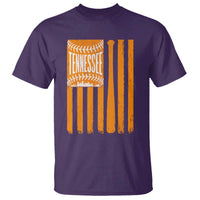 Vintage Tennessee T Shirt Retro Classic TN Orange Retro Baseball American US Flag