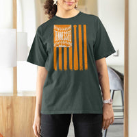 Vintage Tennessee T Shirt For Women Retro Classic TN Orange Retro Baseball American US Flag