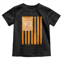 Vintage Tennessee Toddler T Shirt Retro Classic TN Orange Retro Baseball American US Flag