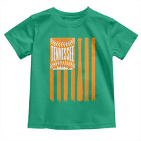 Vintage Tennessee Toddler T Shirt Retro Classic TN Orange Retro Baseball American US Flag