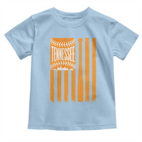 Vintage Tennessee Toddler T Shirt Retro Classic TN Orange Retro Baseball American US Flag