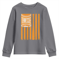 Vintage Tennessee Youth Sweatshirt Retro Classic TN Orange Retro Baseball American US Flag