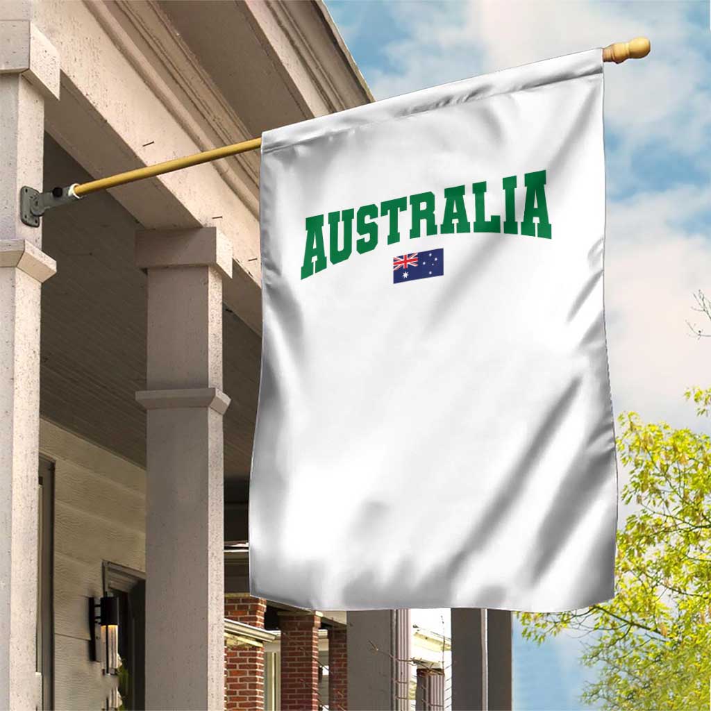 Green Yellow Australia Garden Flag Down Under Team Australia Flag Varsity Lettering Soccer Fans Football Tournament