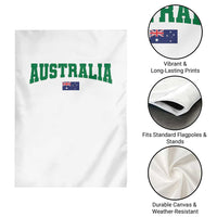 Green Yellow Australia Garden Flag Down Under Team Australia Flag Varsity Lettering Soccer Fans Football Tournament