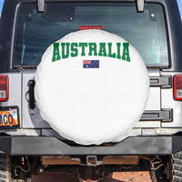 Green Yellow Australia Spare Tire Cover Down Under Team Australia Flag Varsity Lettering Soccer Fans Football Tournament