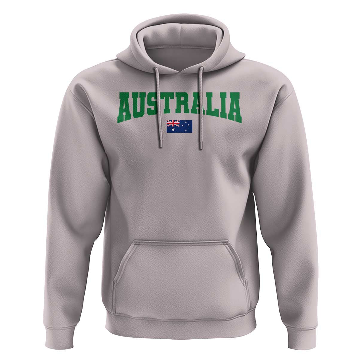 Green Yellow Australia Hoodie Down Under Team Australia Flag Varsity Lettering Soccer Fans Football Tournament