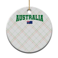 Green Yellow Australia Ceramic Ornament Down Under Team Australia Flag Varsity Lettering Soccer Fans Football Tournament