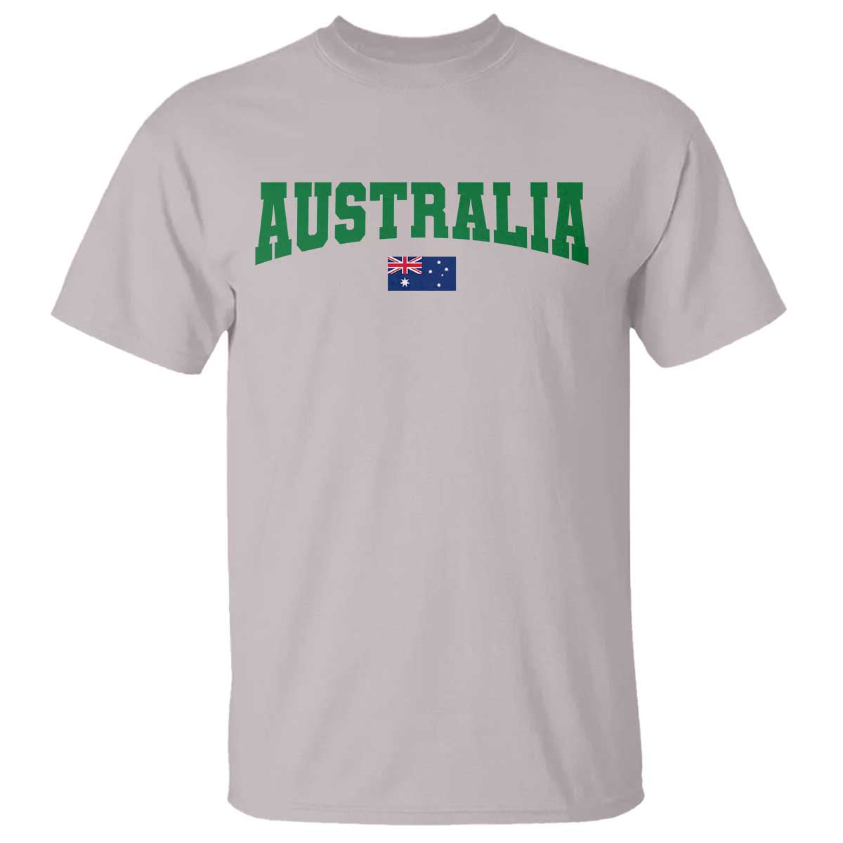 Green Yellow Australia T Shirt Down Under Team Australia Flag Varsity Lettering Soccer Fans Football Tournament