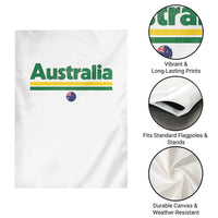Australia Fan Garden Flag Retro Vintage Flag Green Yellow Country Pride Distressed Graphic