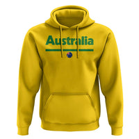 Australia Fan Hoodie Retro Vintage Flag Green Yellow Country Pride Distressed Graphic