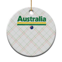 Australia Fan Ceramic Ornament Retro Vintage Flag Green Yellow Country Pride Distressed Graphic