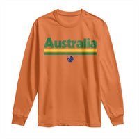 Australia Fan Long Sleeve Shirt Retro Vintage Flag Green Yellow Country Pride Distressed Graphic