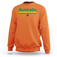Australia Fan Sweatshirt Retro Vintage Flag Green Yellow Country Pride Distressed Graphic