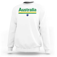 Australia Fan Sweatshirt Retro Vintage Flag Green Yellow Country Pride Distressed Graphic
