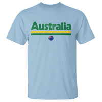 Australia Fan T Shirt Retro Vintage Flag Green Yellow Country Pride Distressed Graphic