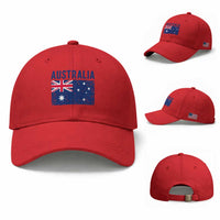 Vintage Australia Flag Baseball Cap Distressed Patriotic Country Pride Graphic