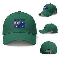 Vintage Australia Flag Baseball Cap Distressed Patriotic Country Pride Graphic