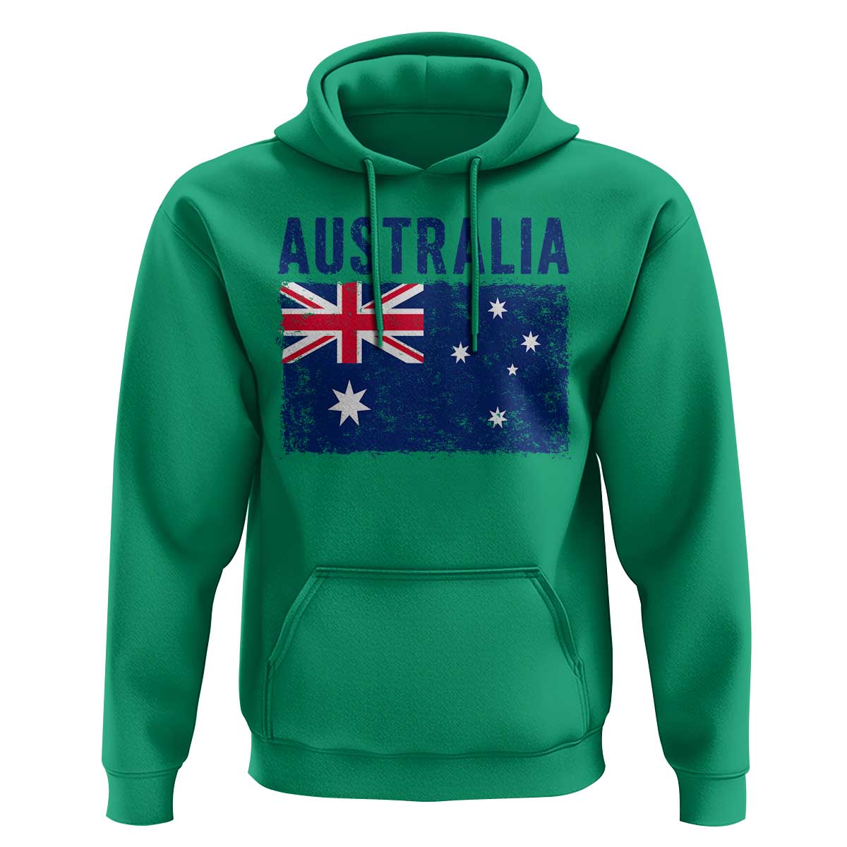 Vintage Australia Flag Hoodie Distressed Patriotic Country Pride Graphic