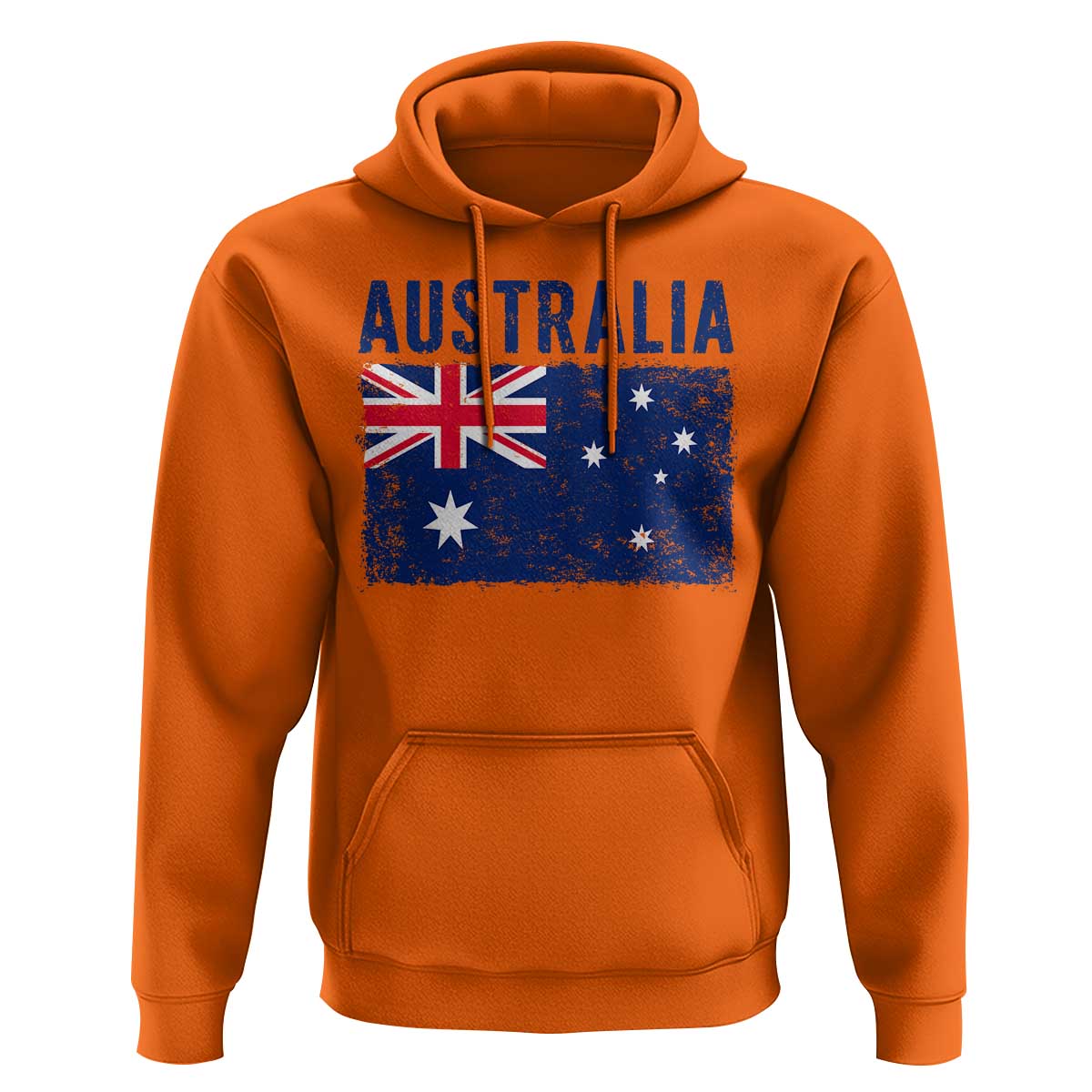 Vintage Australia Flag Hoodie Distressed Patriotic Country Pride Graphic
