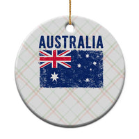 Vintage Australia Flag Ceramic Ornament Distressed Patriotic Country Pride Graphic