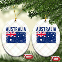 Vintage Australia Flag Ceramic Ornament Distressed Patriotic Country Pride Graphic