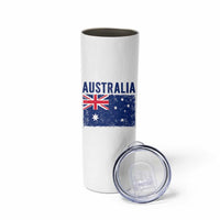 Vintage Australia Flag Skinny Tumbler Distressed Patriotic Country Pride Graphic