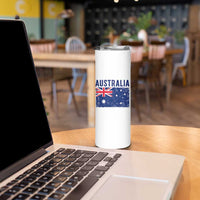 Vintage Australia Flag Skinny Tumbler Distressed Patriotic Country Pride Graphic