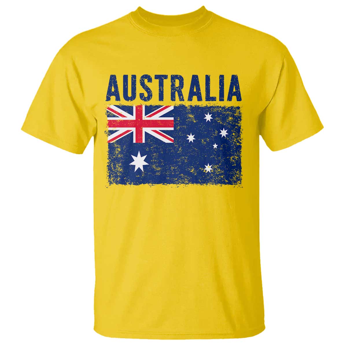 Vintage Australia Flag T Shirt Distressed Patriotic Country Pride Graphic