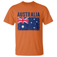 Vintage Australia Flag T Shirt Distressed Patriotic Country Pride Graphic
