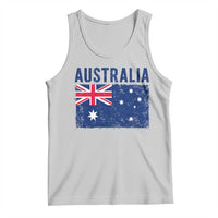 Vintage Australia Flag Tank Top Distressed Patriotic Country Pride Graphic