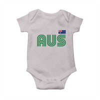Retro Australia Baby Onesie AUS Green Australian Flag Country Pride Graphic