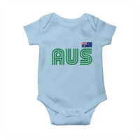 Retro Australia Baby Onesie AUS Green Australian Flag Country Pride Graphic