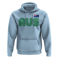 Retro Australia Hoodie AUS Green Australian Flag Country Pride Graphic