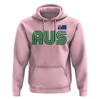 Retro Australia Hoodie AUS Green Australian Flag Country Pride Graphic