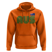 Retro Australia Hoodie AUS Green Australian Flag Country Pride Graphic