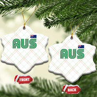 Retro Australia Ceramic Ornament AUS Green Australian Flag Country Pride Graphic