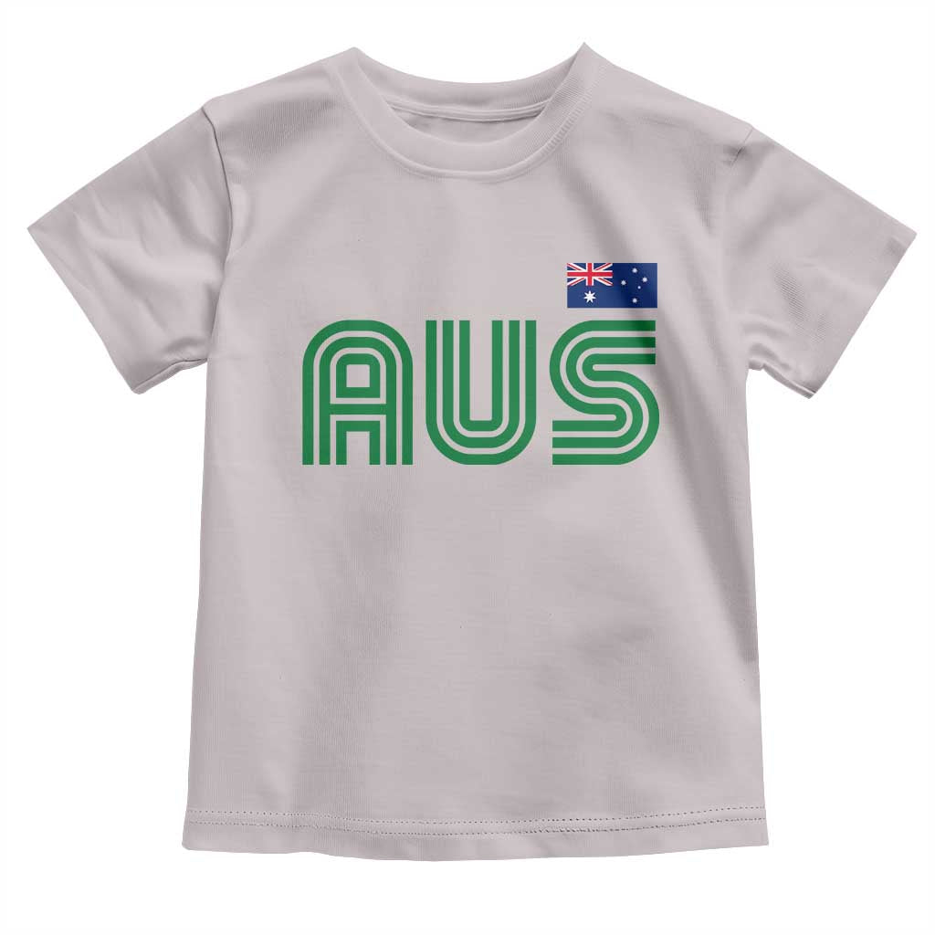 Retro Australia Toddler T Shirt AUS Green Australian Flag Country Pride Graphic