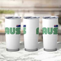 Retro Australia Tumbler Cup AUS Green Australian Flag Country Pride Graphic