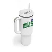 Retro Australia Tumbler With Handle AUS Green Australian Flag Country Pride Graphic